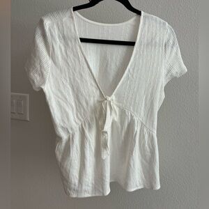 Sezane white ninon t shirt in execllent condition